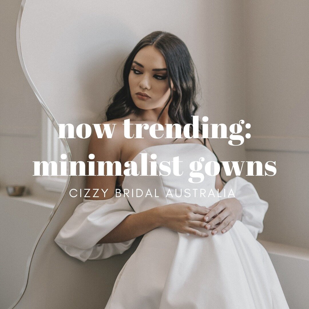 NEW BLOG POST! ⁠🤩⁠
⁠
It&rsquo;s no secret that minimalism is &lsquo;in&rsquo; right now, we&rsquo;ve all seen it on our Pinterest, Instagram, and TikTok feeds, but how does the trend translate into bridal? ⁠
⁠
Visit the link in our bio to view the b
