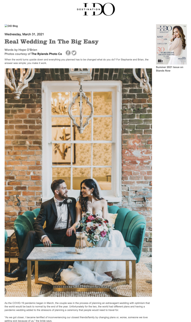 Reiseziel I Do: Echte Hochzeit im Big Easy Artikel