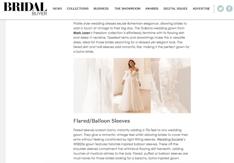 Braut-Einkäufer: Trends aus dem Showroom Bohemian Bride