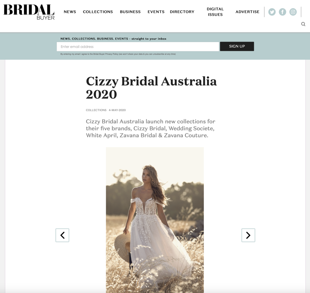 Braut Einkäufer: Cizzy Bridal Australien 2020