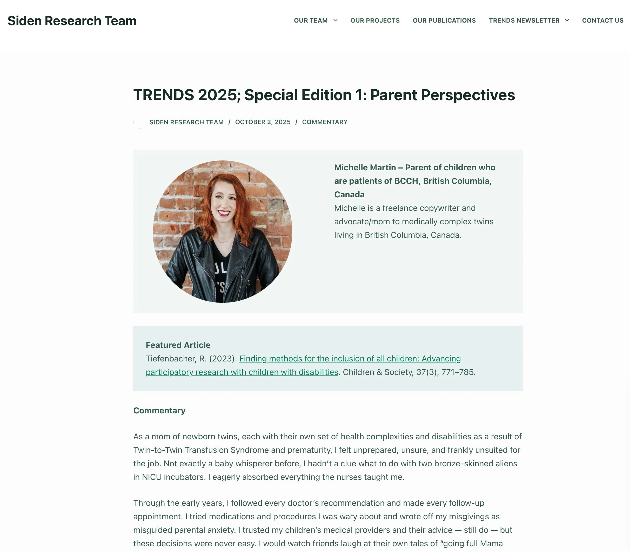Commentary in Trends in Pediatric Palliative Care Research