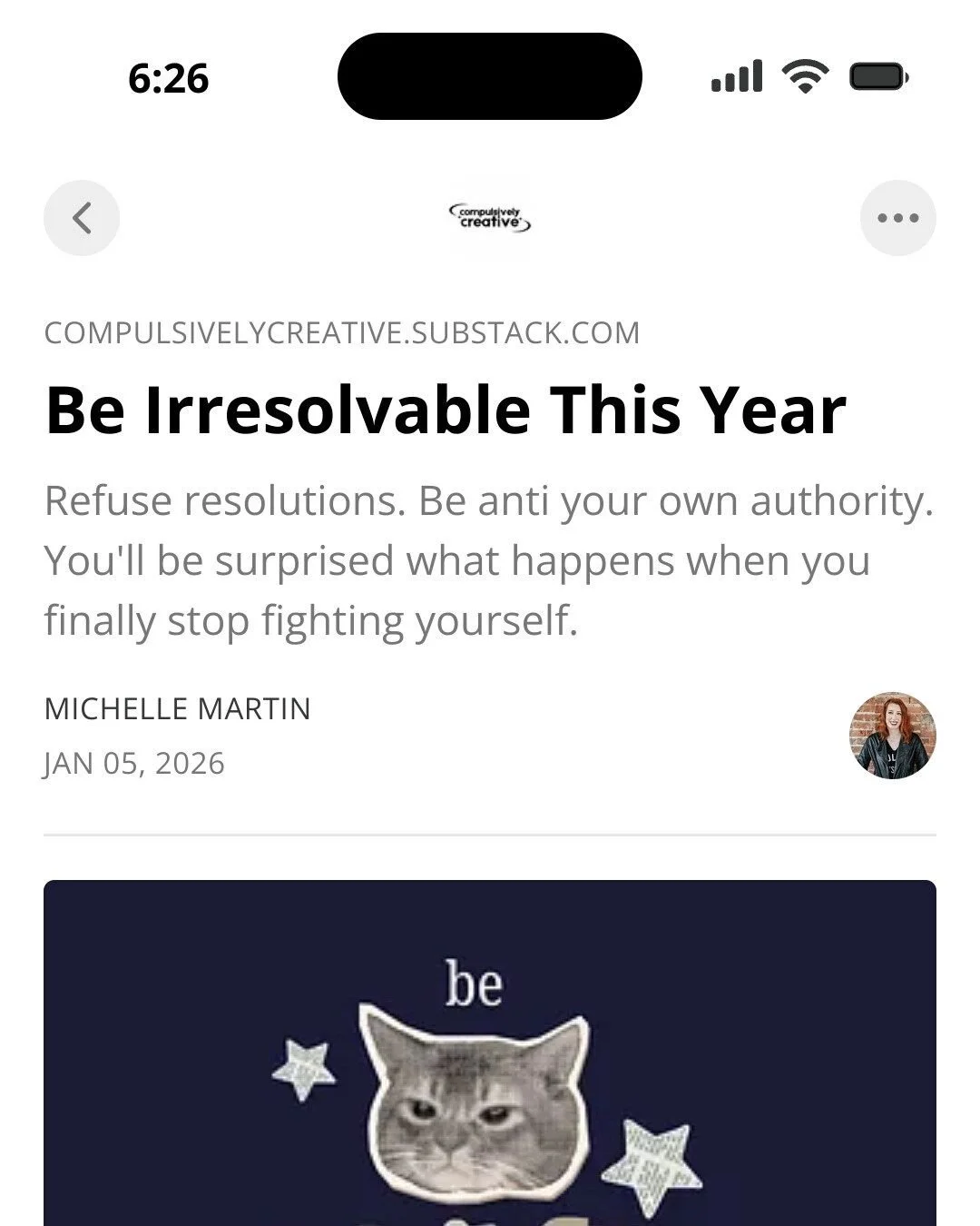 On resolutions.
And what I'm doing instead.
New on Substack.
❤️ 
Link in bio!

#amwriting #writingcommunity #freelancecommunity #freelancerlife #neurodivergentcreative #freelance #freelance #copywriter #freelancewriting  #writersofig