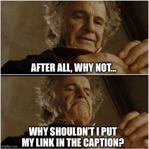 It might just be my old Millennial ass, but I don&rsquo;t want to go to the first comment to find your link.
🤷&zwj;♀️

I know, I know: posts with links in the first comment get more reach etc vs. links in the actual post for LinkedIn/other platforms