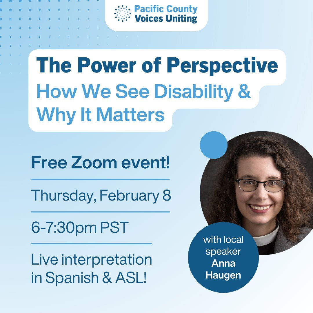 Another free event? You got it! 🤩🎉 Join us on Thursday, February 8th for a talk with local disability advocate Anna Haugen. Click to learn more and RSVP ➡️ https://fb.me/e/4hYjescS0

-----------------------------

&iquest;Otro evento gratuito? &iex