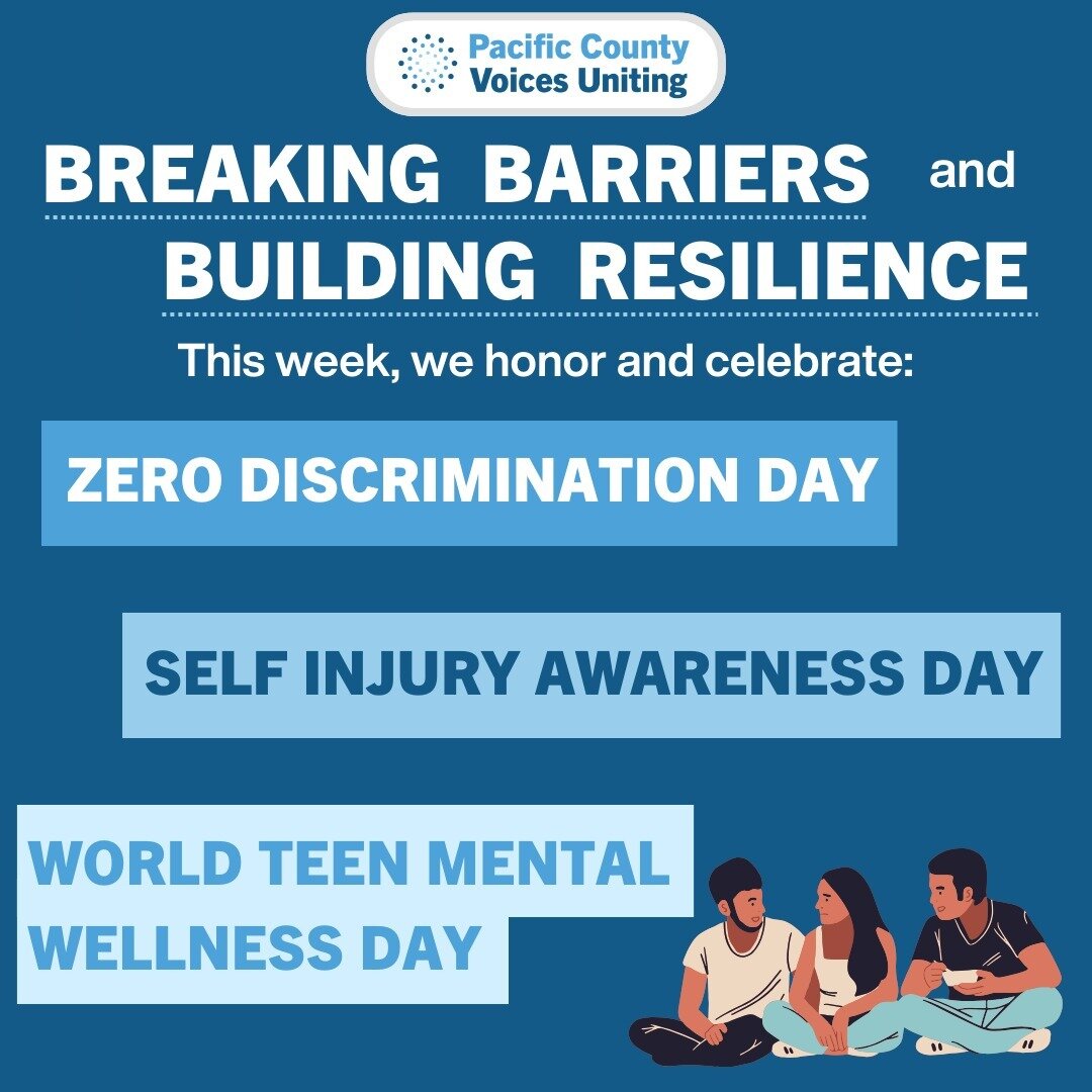 Breaking Barriers and Building Resistance: an honor a post of awareness for 
- Zero Discrimination Day
- Self Injury Awareness Day
- World Teen Mental Wellness Day
As we still face gloomy weather, Seasonal Affective Disorder can still be very common 