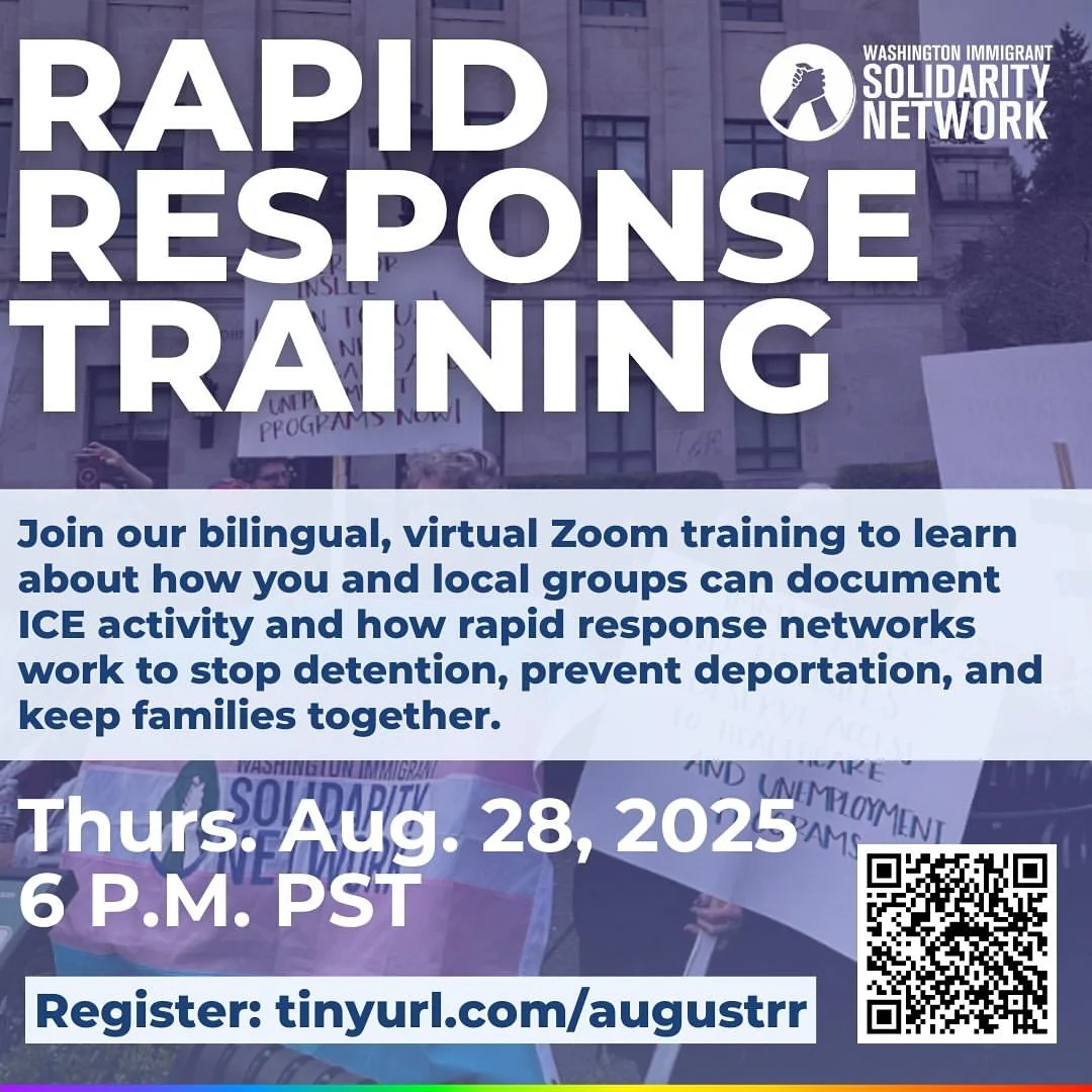 Important information and a great way to support your community! 🔥✊🏽
repost @waisn_org
&bull;
[Espa&ntilde;ol Abajo]

As immigration enforcement detentions rise nationwide and threats against immigrant communities grow, knowledge and action are mor