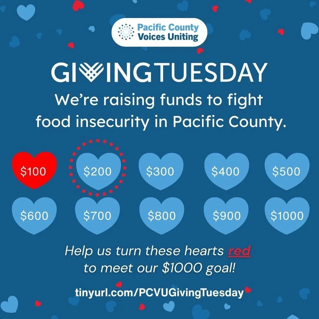 We&rsquo;ve colored our first heart red! ❤️
 Thank you to everyone who has helped us kick off our Giving Tuesday fundraiser. Every $100 fills another heart, and we have 10 hearts to reach our goal.
Food insecurity continues to affect many families in