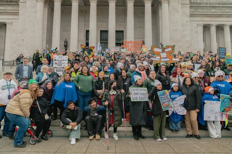 Repost from @waisn_org
&bull;
Today in Olympia, hundreds of immigrants, refugees, and allies gathered from every corner of Washington state for Immigrant and Refugee Advocacy Day (IRAD). We marched, we rallied, and our voices rang through the halls o