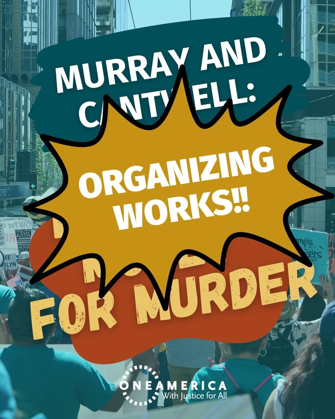 Repost from @oavotes
&bull;
ORGANIZING WORKS!!!

Senator Patty Murray has announced she will vote NO on the appropriations with funding for DHS, including additional $$$ for ICE.

Call Senator Murray and THANK HER for standing up for immigrants. Call