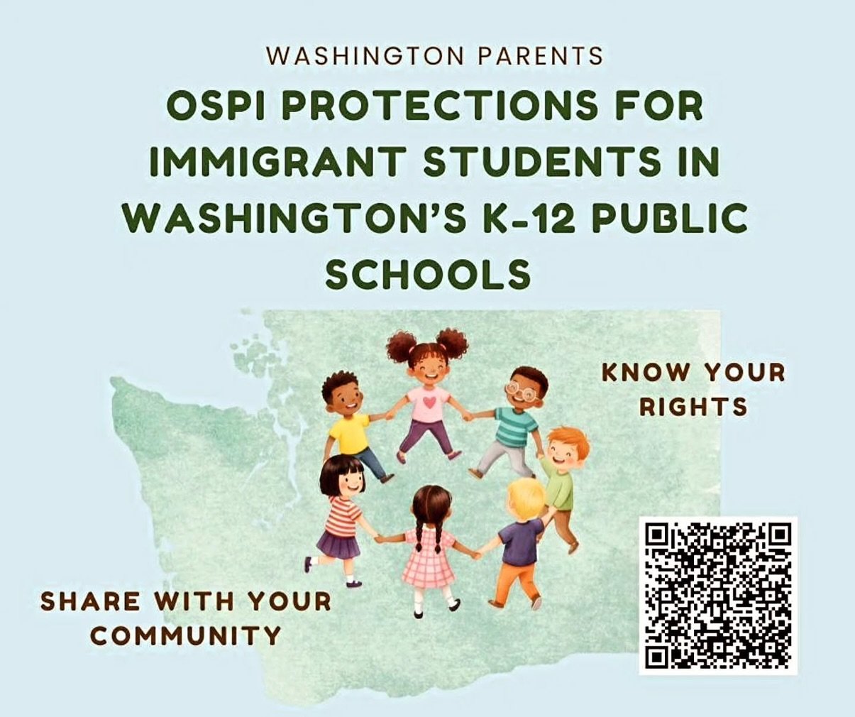 Repost from @meganw_24
&bull;
Just a friendly, important reminder that ALL students&nbsp;residing in Washington state have the constitutional right to a public education, regardless of their citizenship or immigration status. This isn&rsquo;t a new c