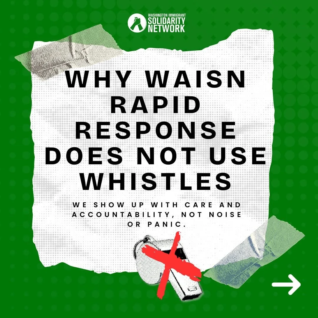 Repost from @waisn_org
&bull;
Rapid response at WAISN was built as grassroots community defense, to deepen solidarity across our communities, and to ensure immigration enforcement agencies are held accountable by exercising our constitutional right t