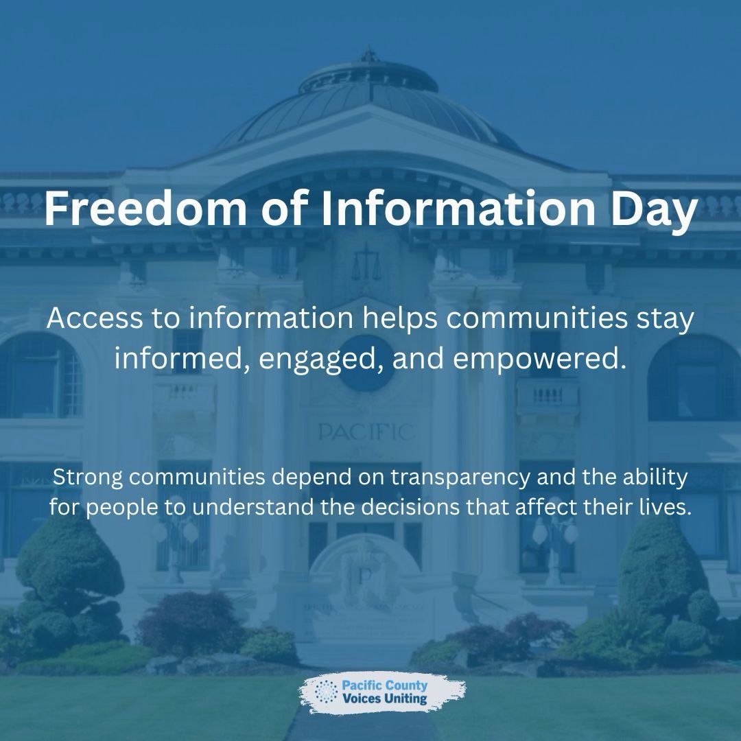 Today is Freedom of Information Day.
Access to public information helps communities stay informed, engaged, and empowered. Transparency plays an important role in building trust and participation.
At PCVU, we believe informed communities are stronger