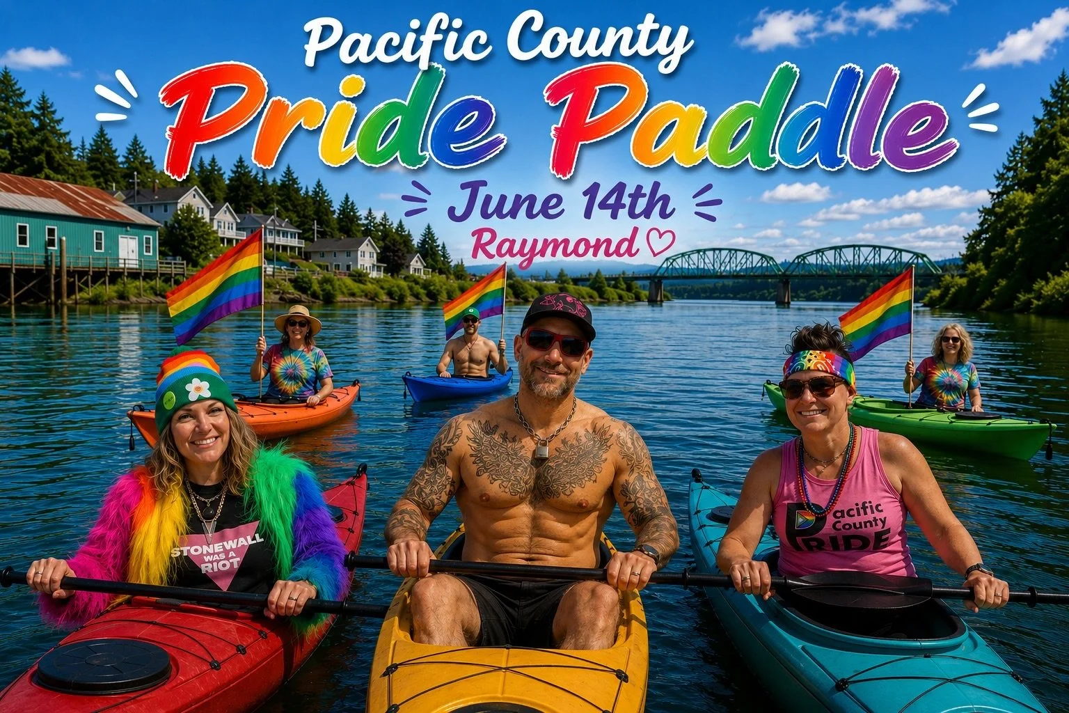 Repost from @pacificcountypride
&bull;
Pride Paddle, June 14th