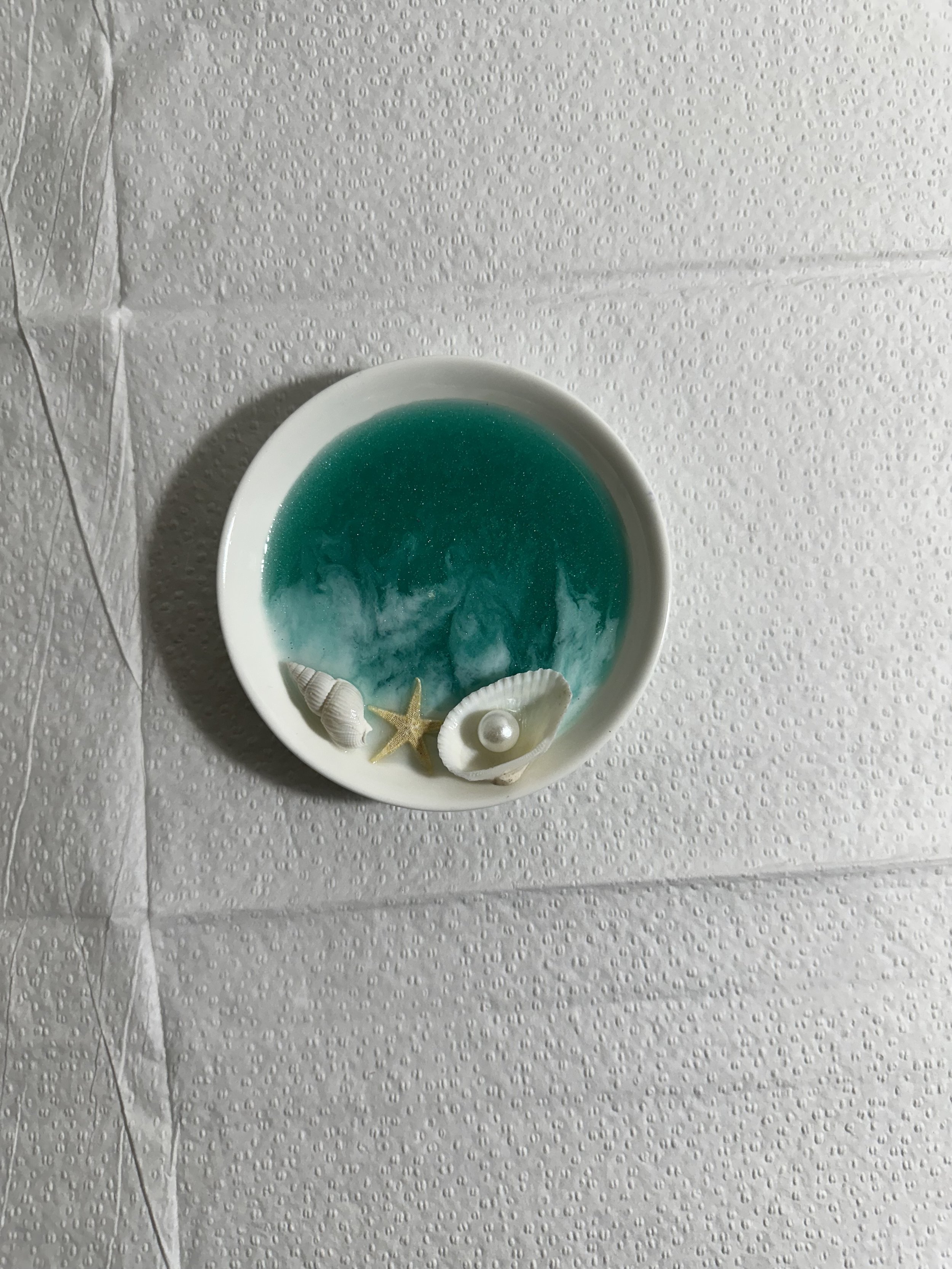Beach Theme Resin Trinket Dish