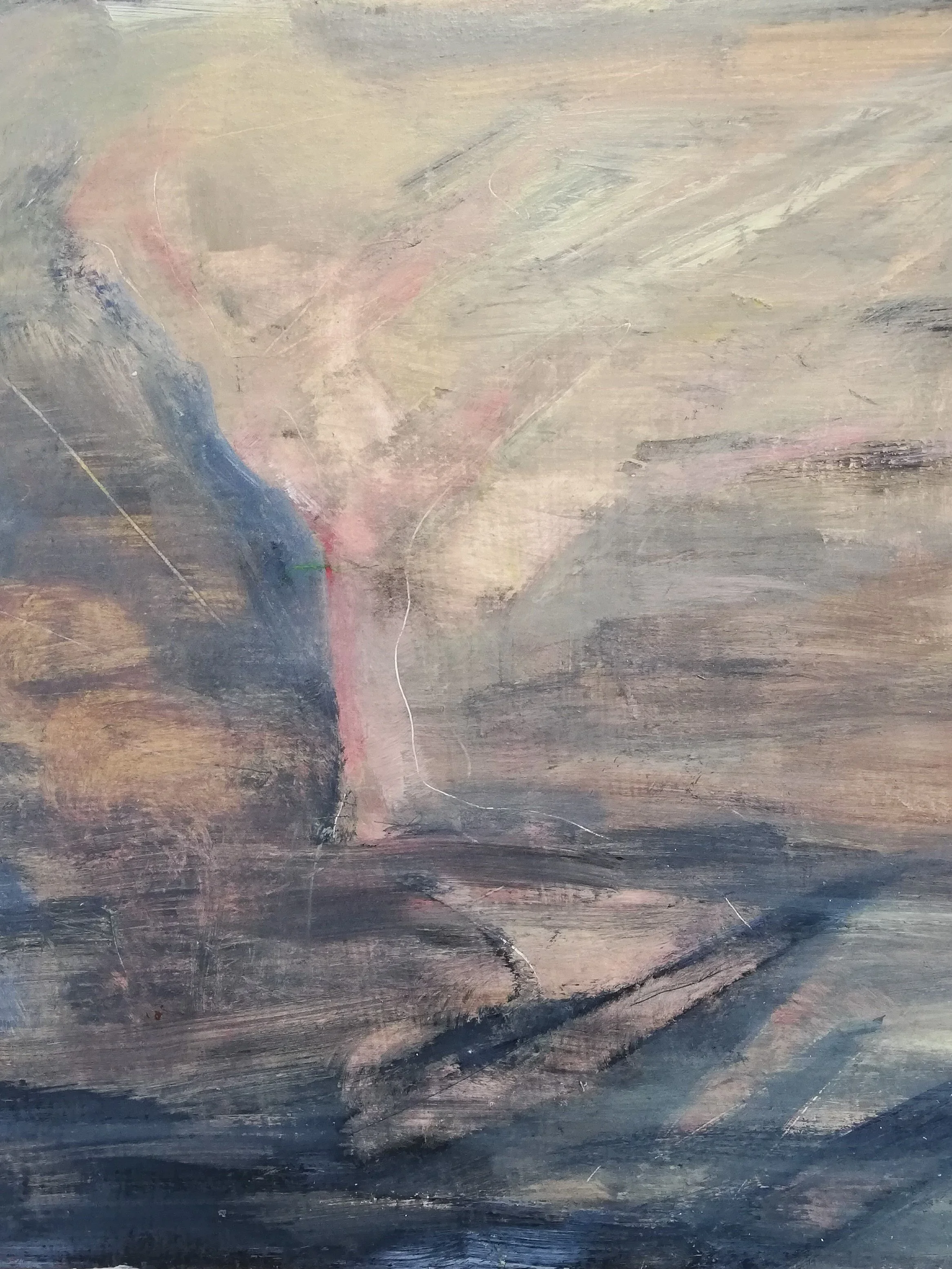 SOLD Other Worldly, 2020, Oil on plywood, H30xW30cm