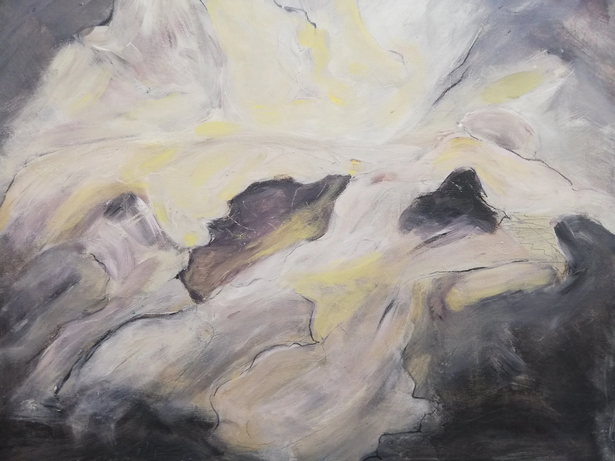 Swamp Light, 2020, Acrylic on board, H60xW50cm