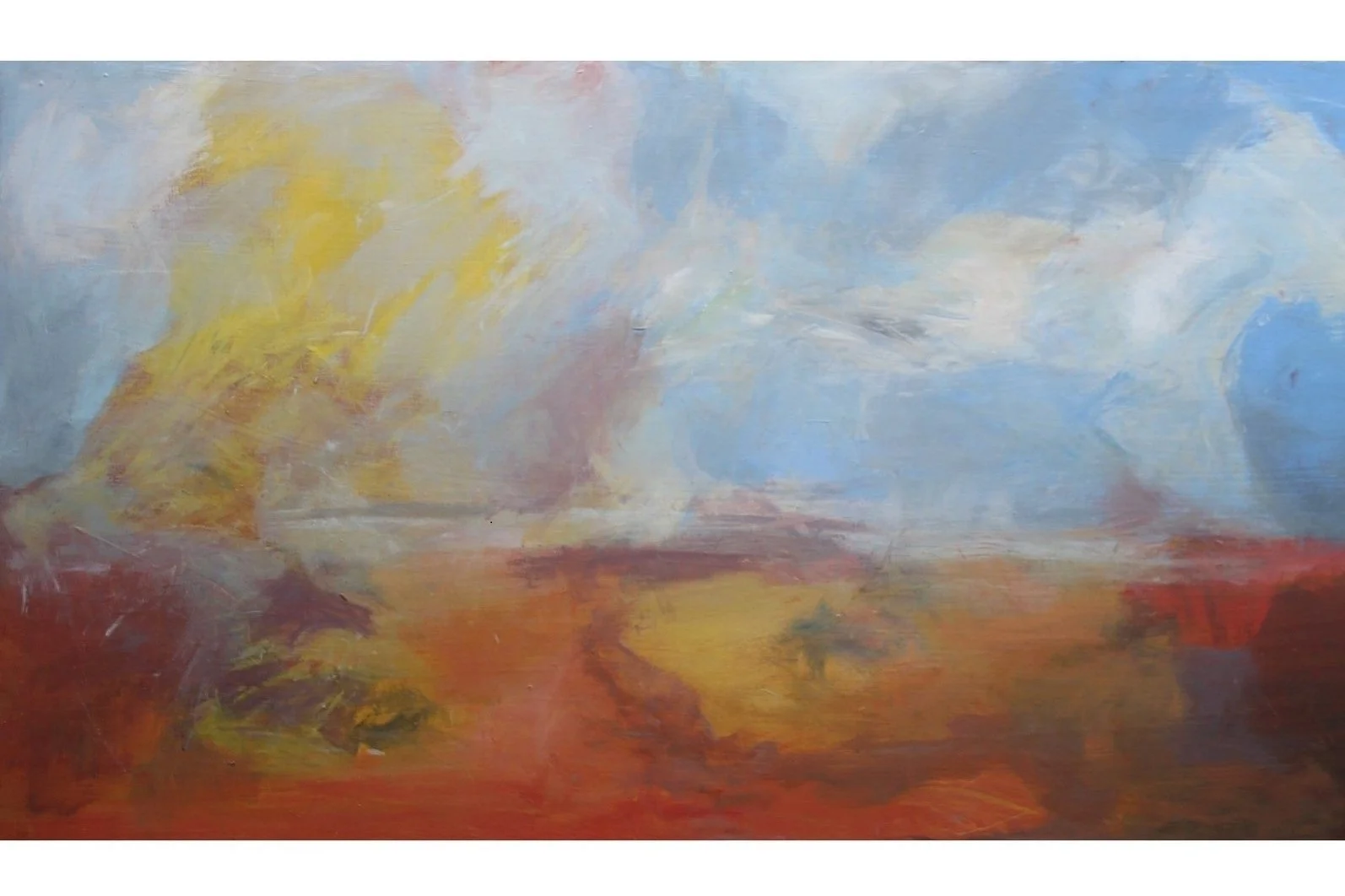 SOLD The Sublime, 2020, Acrylic on board, H50xW100xD5cm