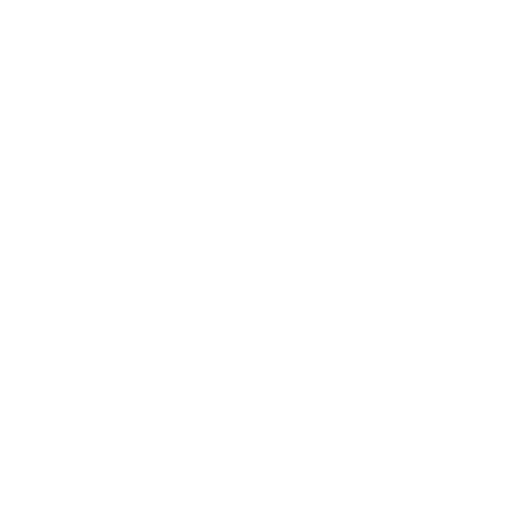 White outline of an award ribbon with a thumbs-up icon in the center on a transparent background.