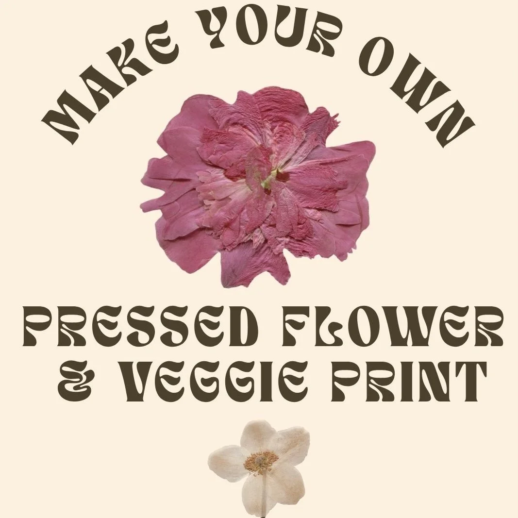 Make your own dried flower & veggie print