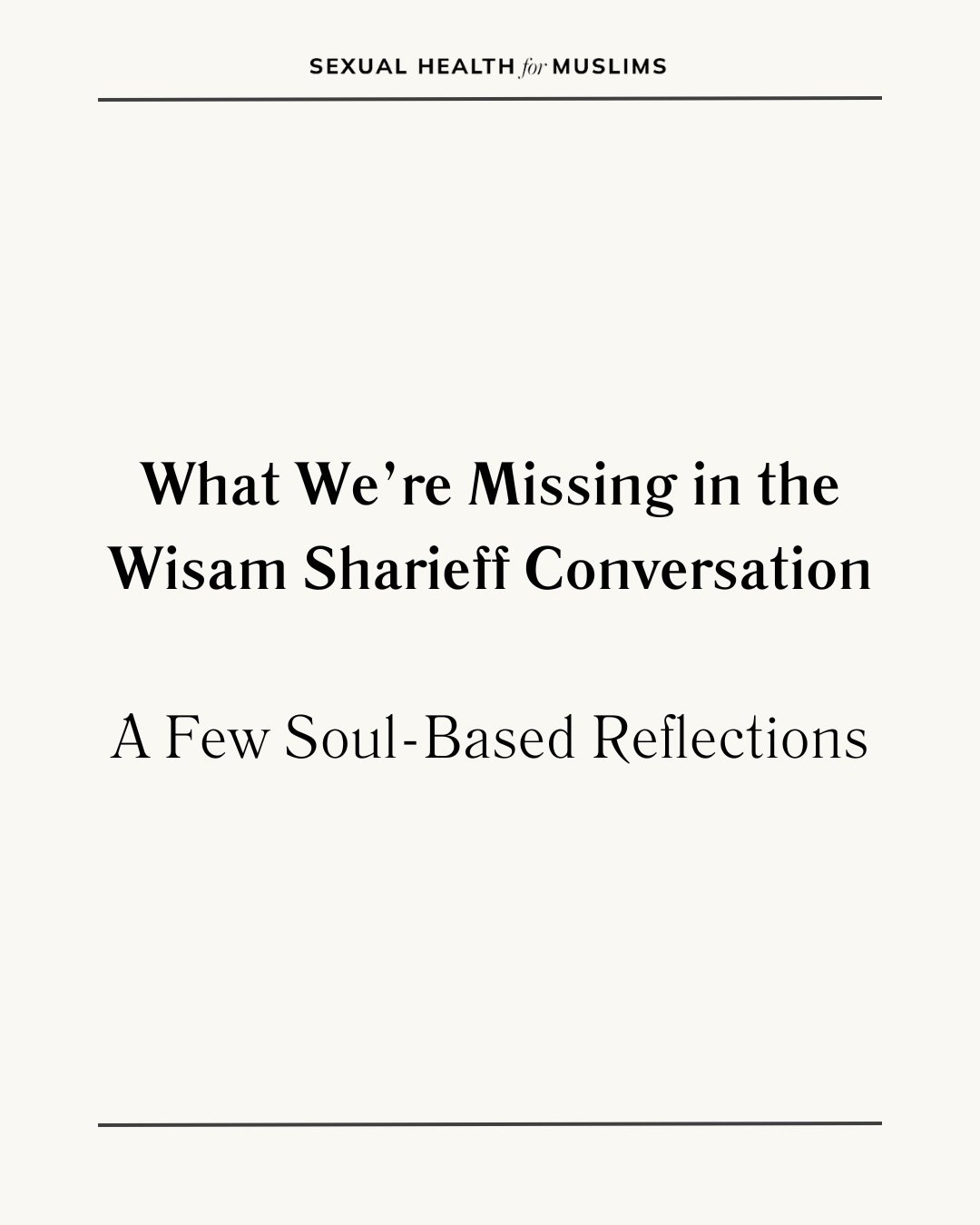 I&rsquo;ve been sitting with the recent conversations around Wisam Sharieff (since his sentencing was scheduled for late January 2026), and what they reveal &mdash; and don&rsquo;t reveal &mdash; about how harm actually takes root in our communities.