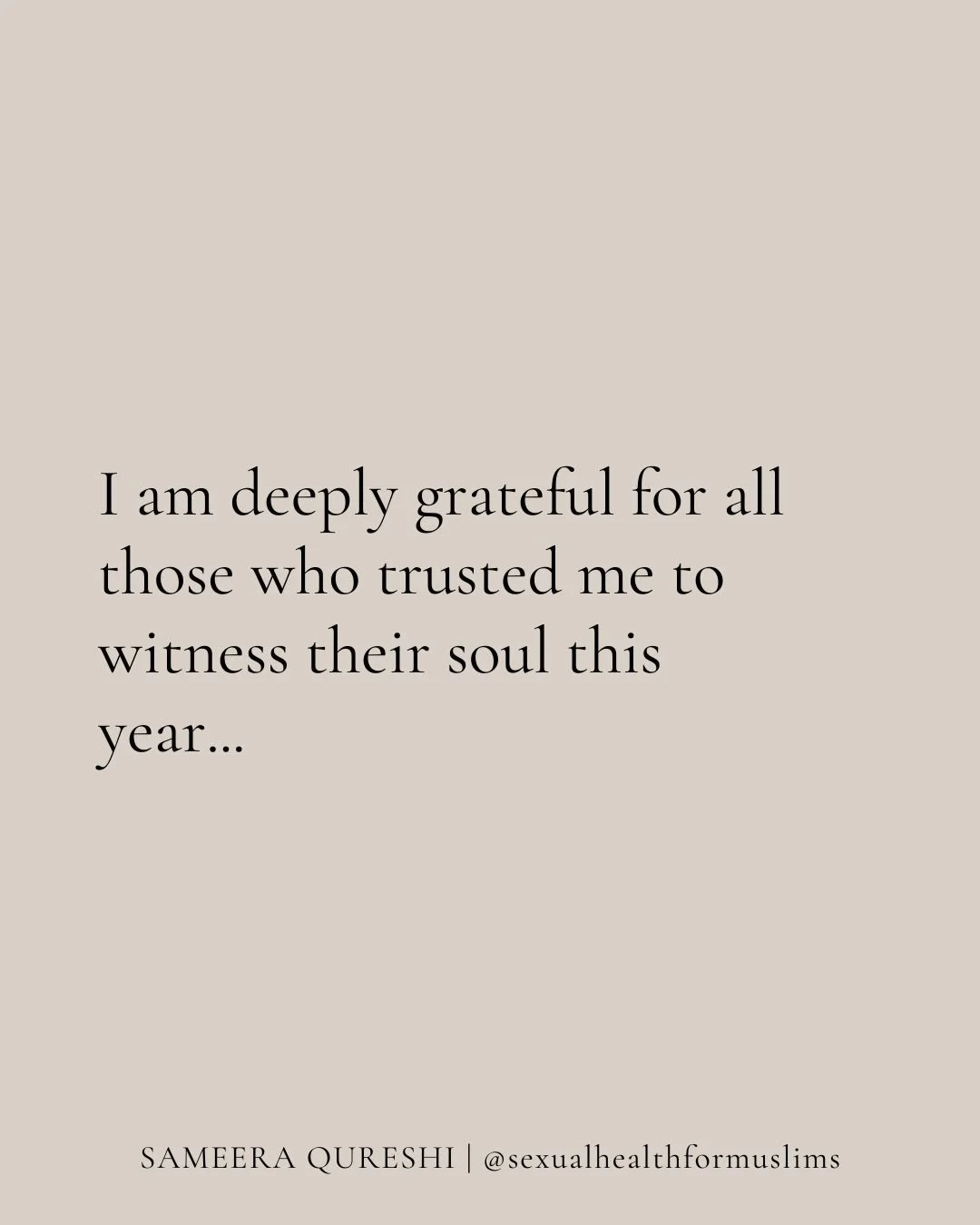 Yesterday, I shared about who witnessed me this year. 

Today, I&rsquo;m reflecting on the other side of that relationship &mdash; the people who trusted me to witness their soul. Across therapy, learning, collaboration, and community spaces, this wo