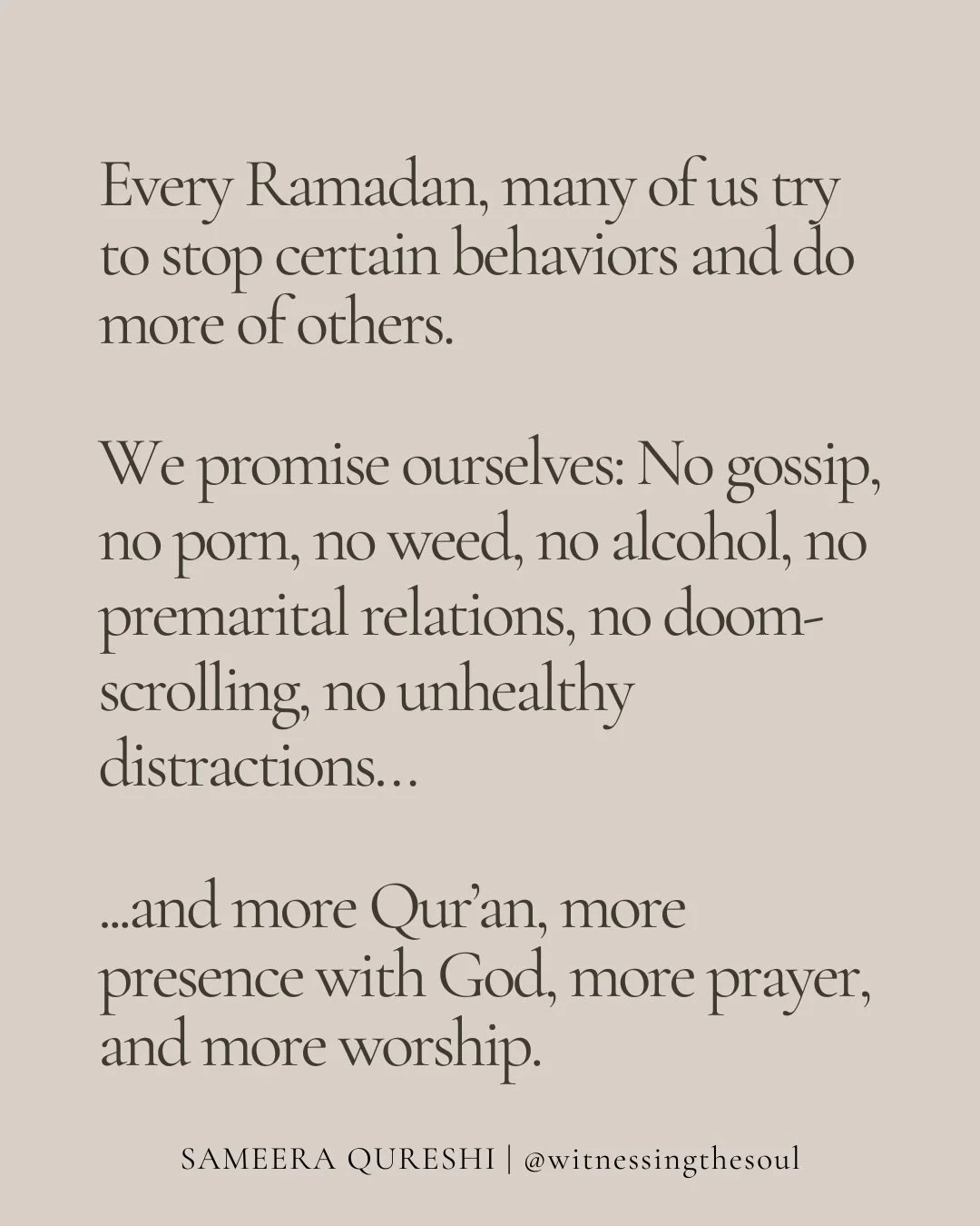 Every Ramadan, many of us approach change through discipline and effort.
 And for a while, it works &mdash; because Ramadan holds us.

But when the structure softens, what often remains are the same emotional wounds, unmet longings, and protective pa