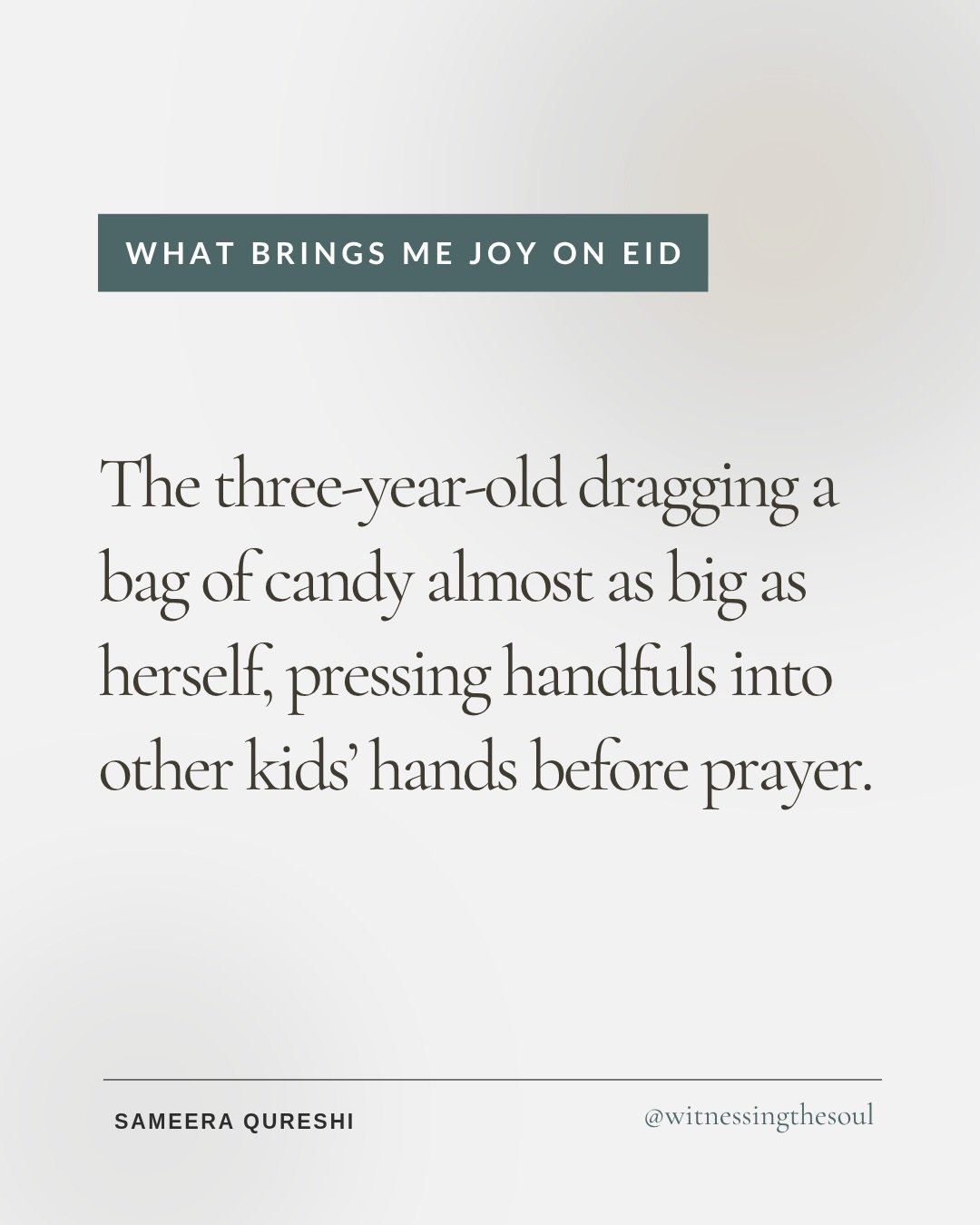 Eid Mubarak! 🌙

Some of us arrive today carrying things. Grief that hasn&rsquo;t lifted. A loneliness that doesn&rsquo;t pause for the occasion. Confusion about what God is asking of us in this particular stretch of road.

And still &mdash; joy will