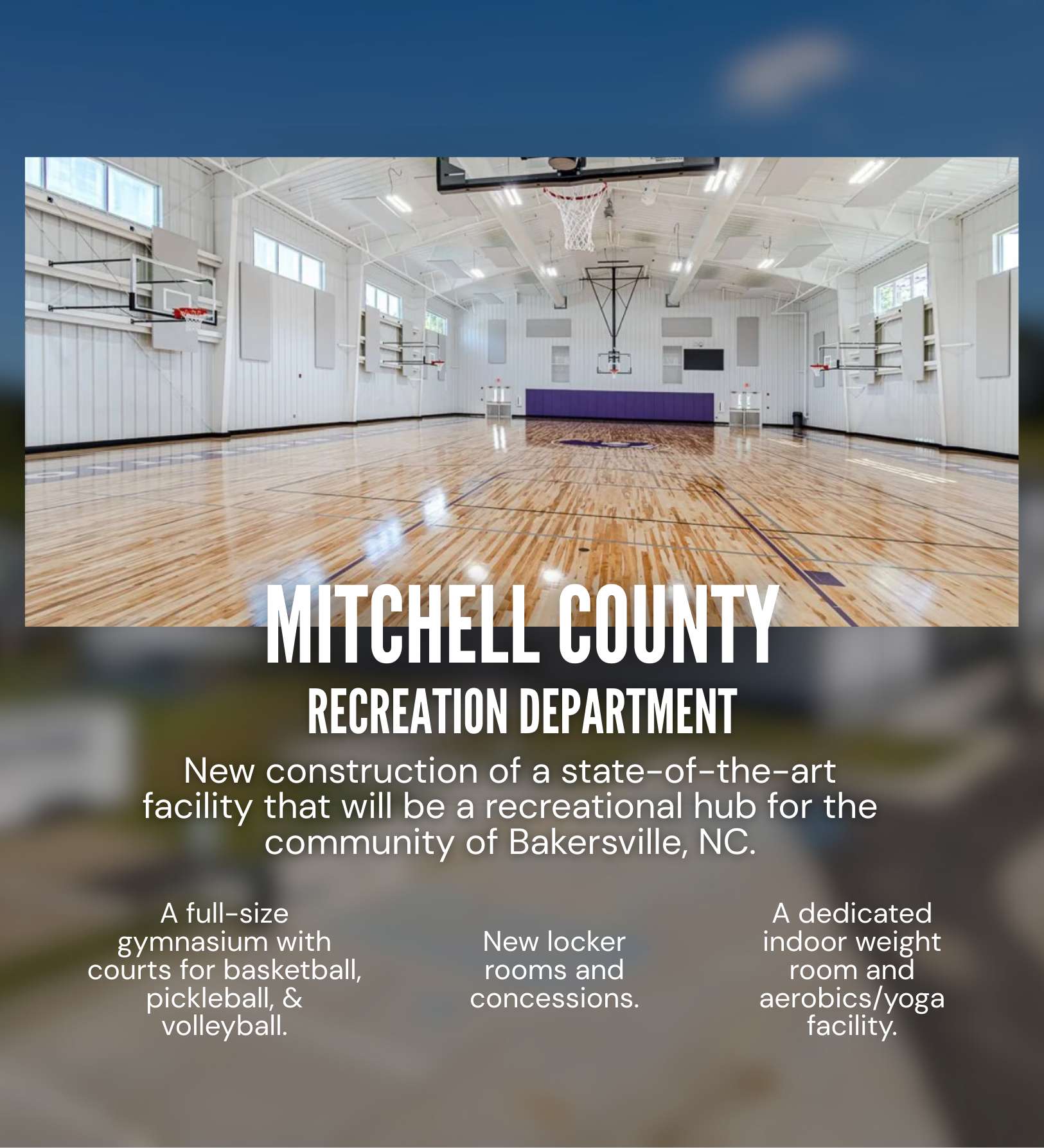 Mitchell County Parks & Rec New Community Hub - RYSE Construction