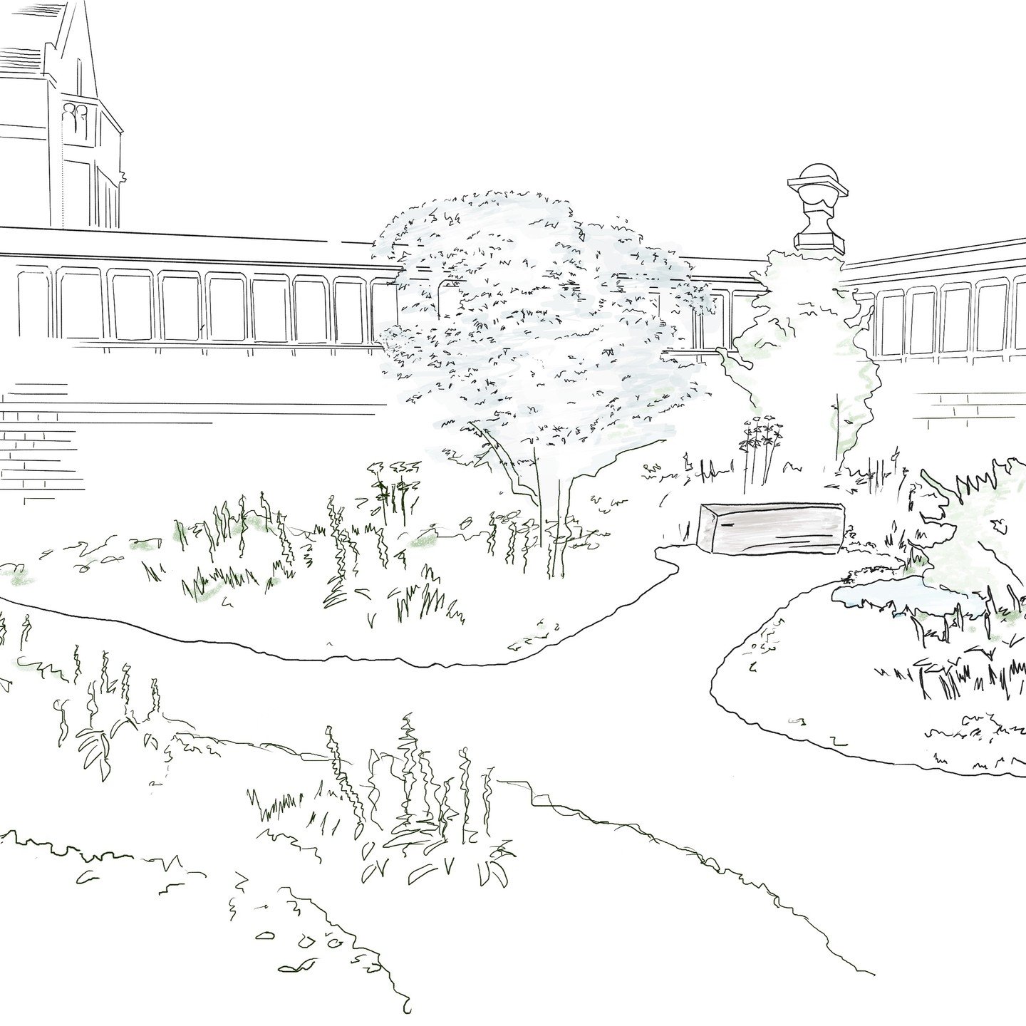 @RSPB The Lodge. Elegant stone &amp; brick walls enclose a new Contemplation Garden for visitors &amp; staff.

We were commissioned to create the Concept Design &amp; Masterplan, and develop &amp; plant the detailed mix of perennials &amp; grasses al