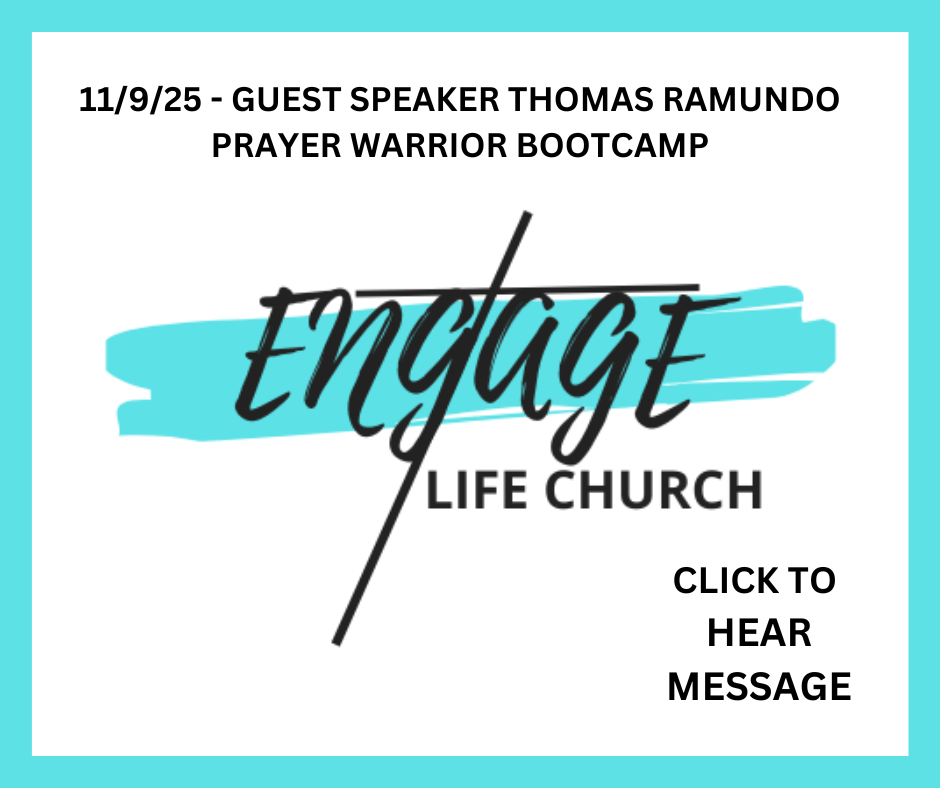 11/9/25 - GUEST SPEAKER THOMAS RAMUNDO PRAYER WARRIOR BOOTCAMP