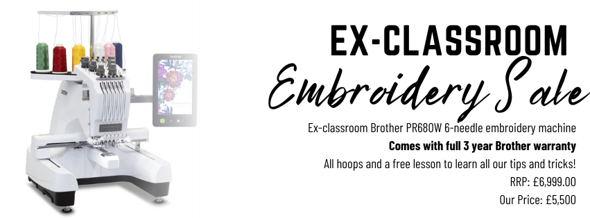 Brother PR680W ex-classroom model for sale, comes with 3 year warranty
