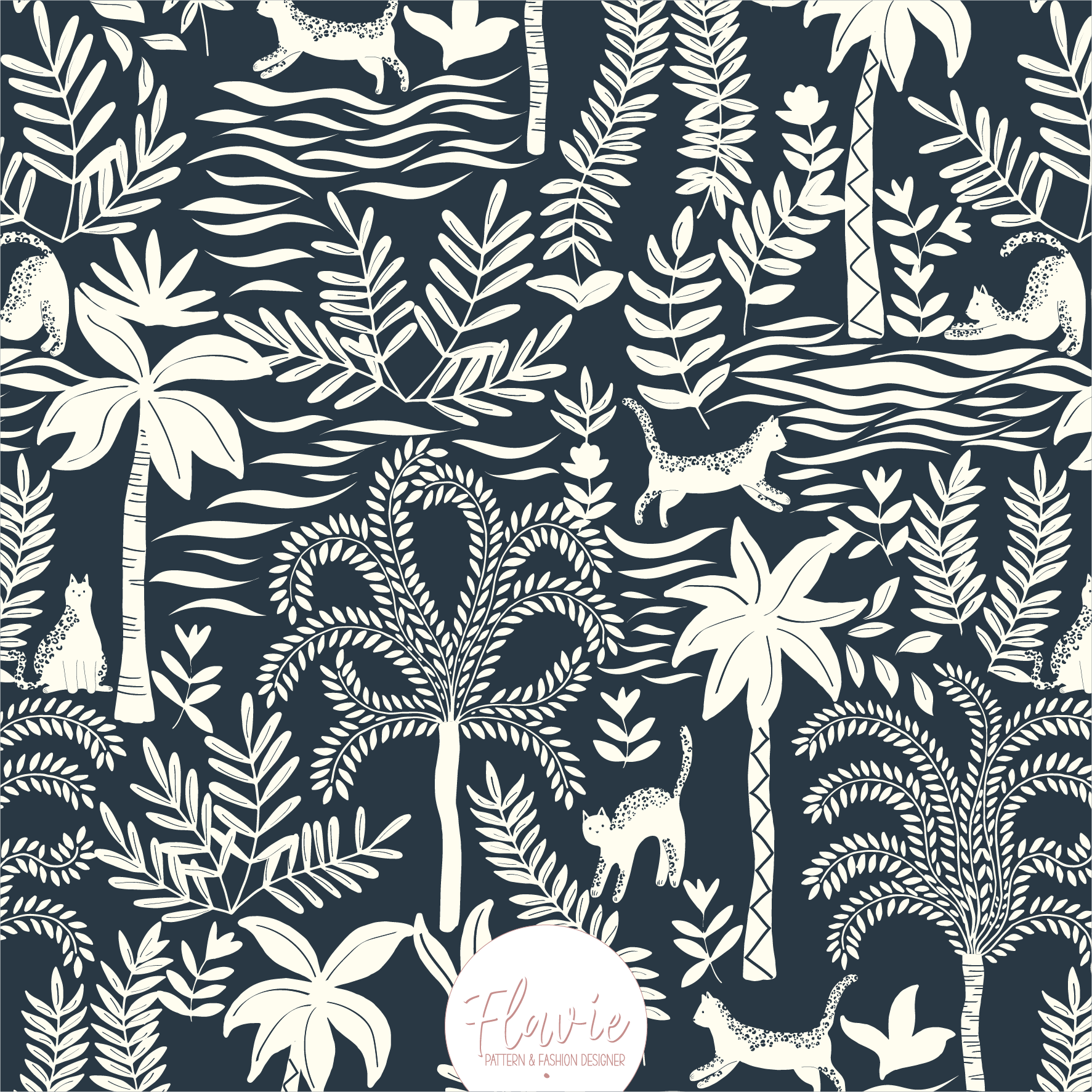 DANS LA JUNGLE  BY FLAVIE - AH25_59