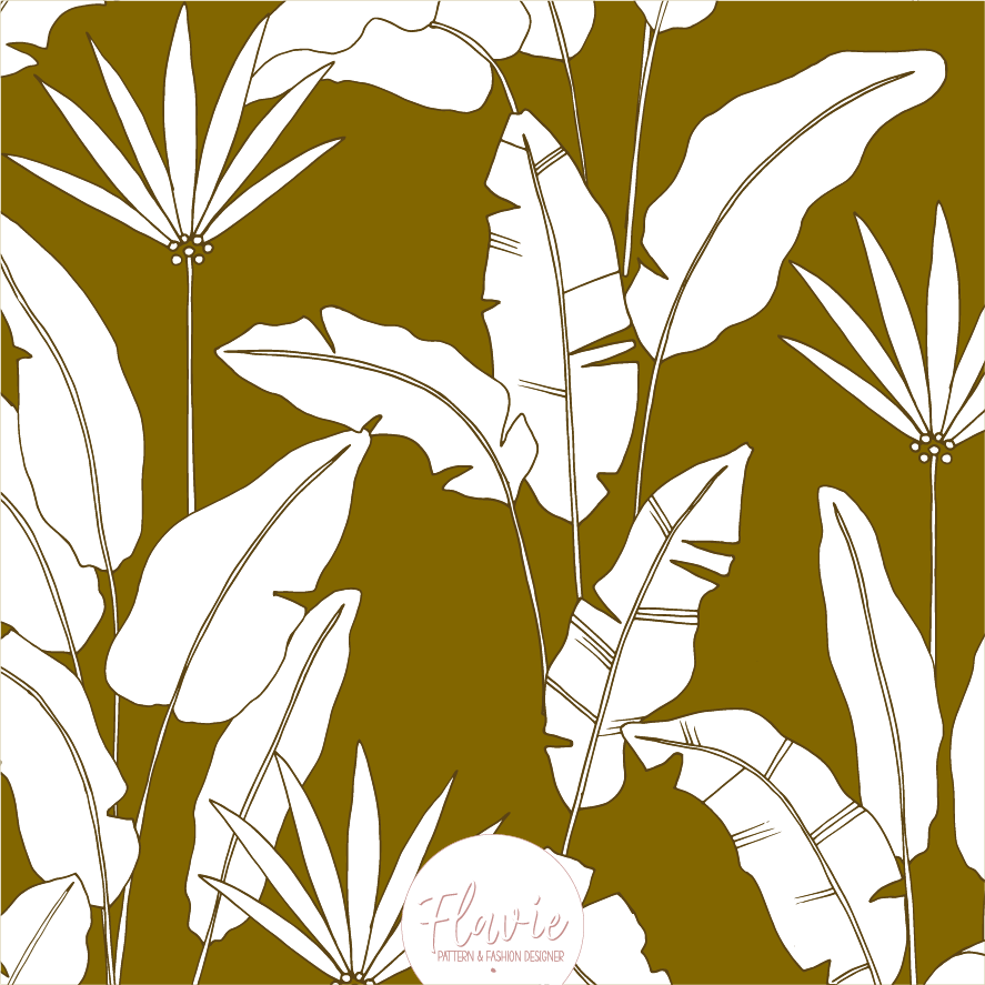 JUNGLE LEAVES  BY FLAVIE - AH26_49