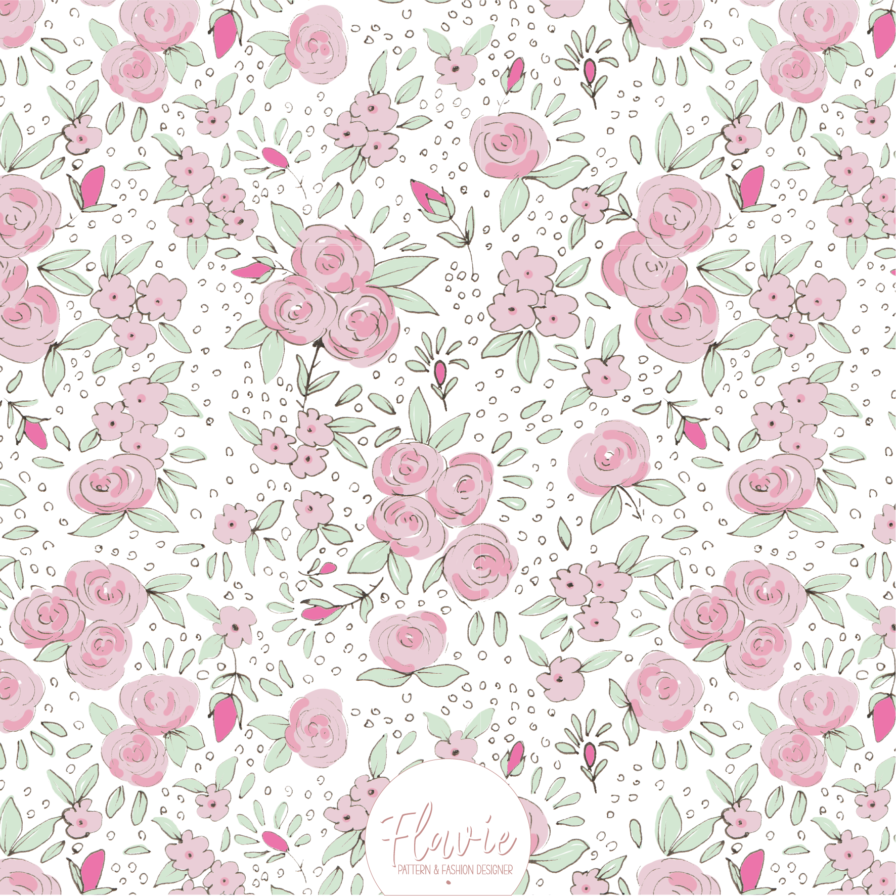 ROSE EN FETE BY FLAVIE - 048F