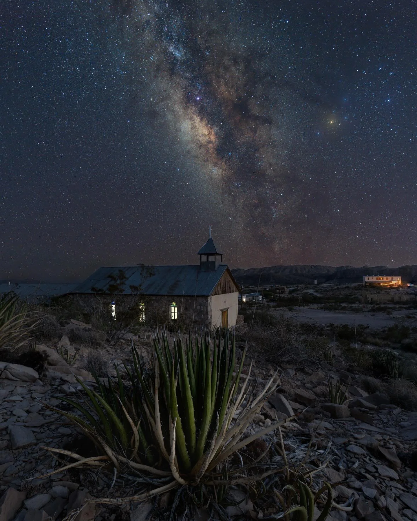The Chisos Mission, or St. Agnes Church in Terlingua under August night skies. 

This adobe church was built in 1914 and has stood the test of time and harsh desert elements as it still stands behind the Starlight Theater. 

#astrophotography #bigben