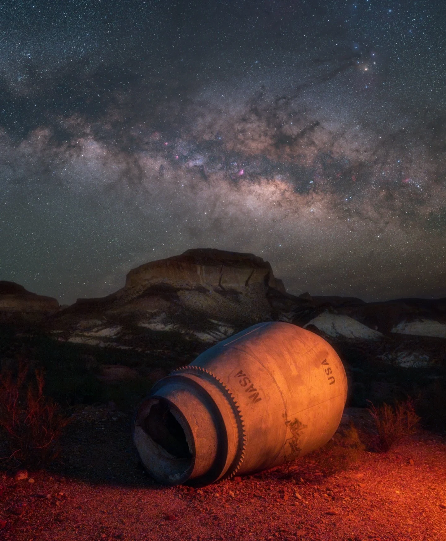 Somewhere out there &hellip; ✨

Finding abandoned things in the desert > any cityscape ever 🌃

*sky is a composite bc we had 100% cloud cover this evening! 

Shot with astromodified Sony a7iv from @spencerscamera ❤️&zwj;🔥 can&rsquo;t wait to sha
