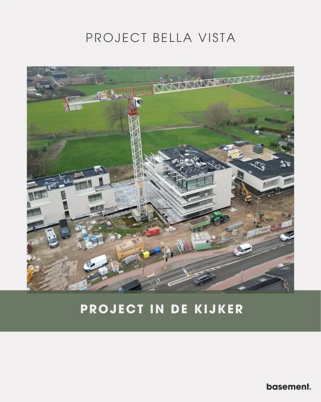 🔎 Deze maand zetten we Project Residentie Bella Vista in de kijker.

Dit project is een nieuw woonproject in Meershoven, Bilzen, dat bestaat uit 29 moderne appartementen in drie woonblokken op een rustige, groene locatie nabij het centrum van Bilzen