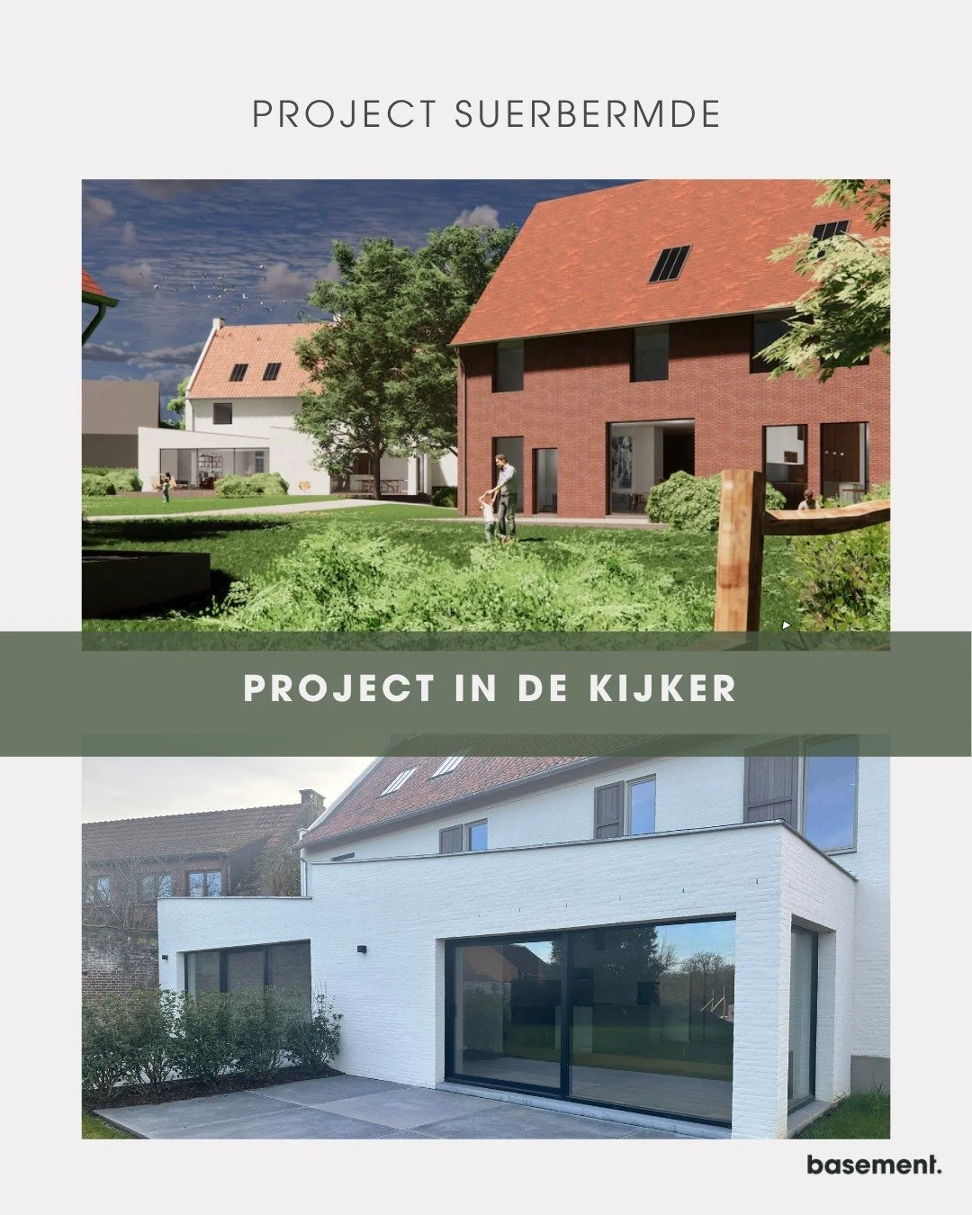 🔎 Deze maand zetten we Project Suerbermde in de kijker.

Dit project is een unieke combinatie van erfgoed en nieuwbouw: woonerf Suerbemde in Zuurbemde (Glabbeek) brengt karaktervolle renovatie en moderne woningen samen in een groene, rustige omgevin