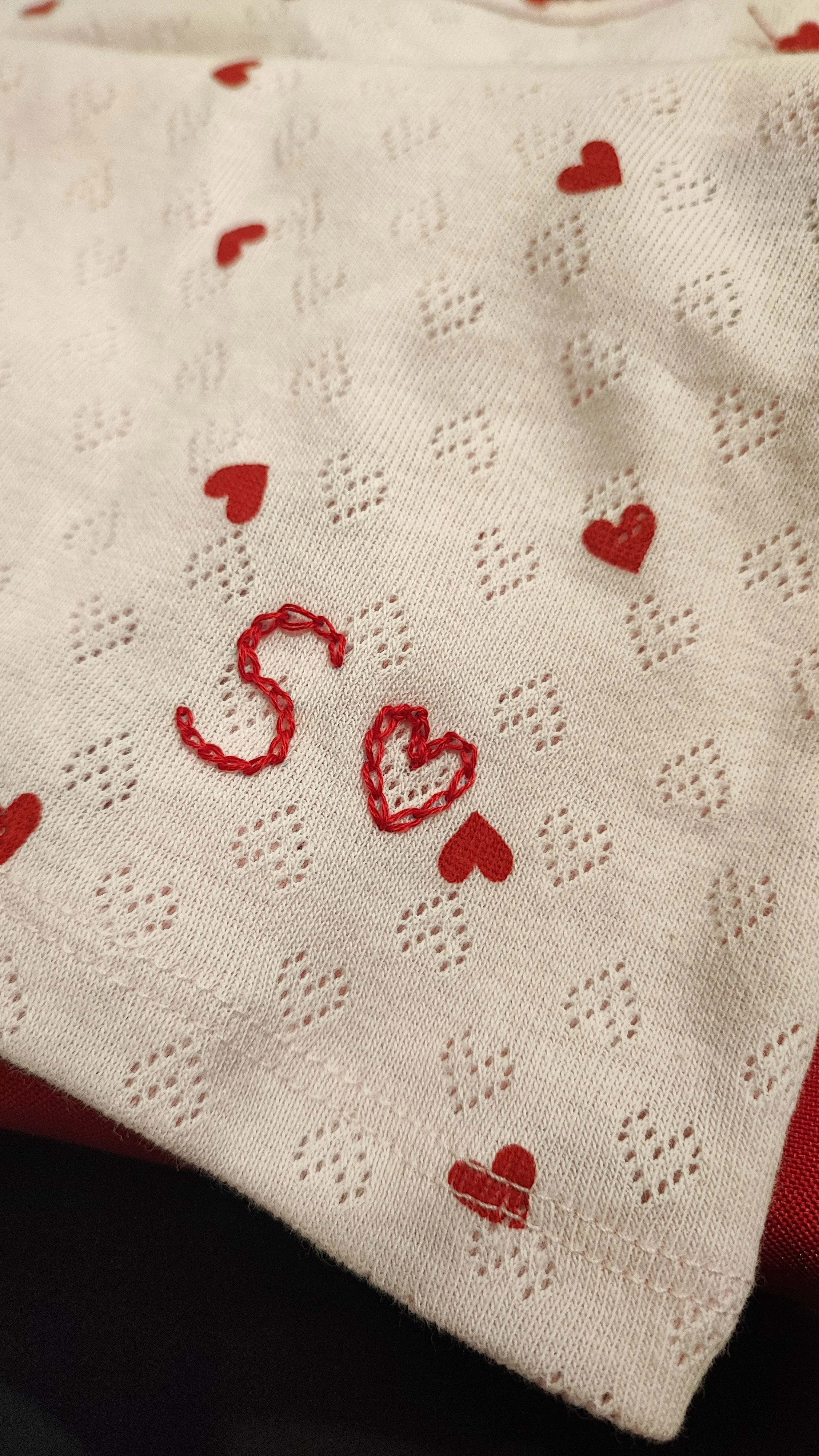 initiale brodée chaînette pyjama etam