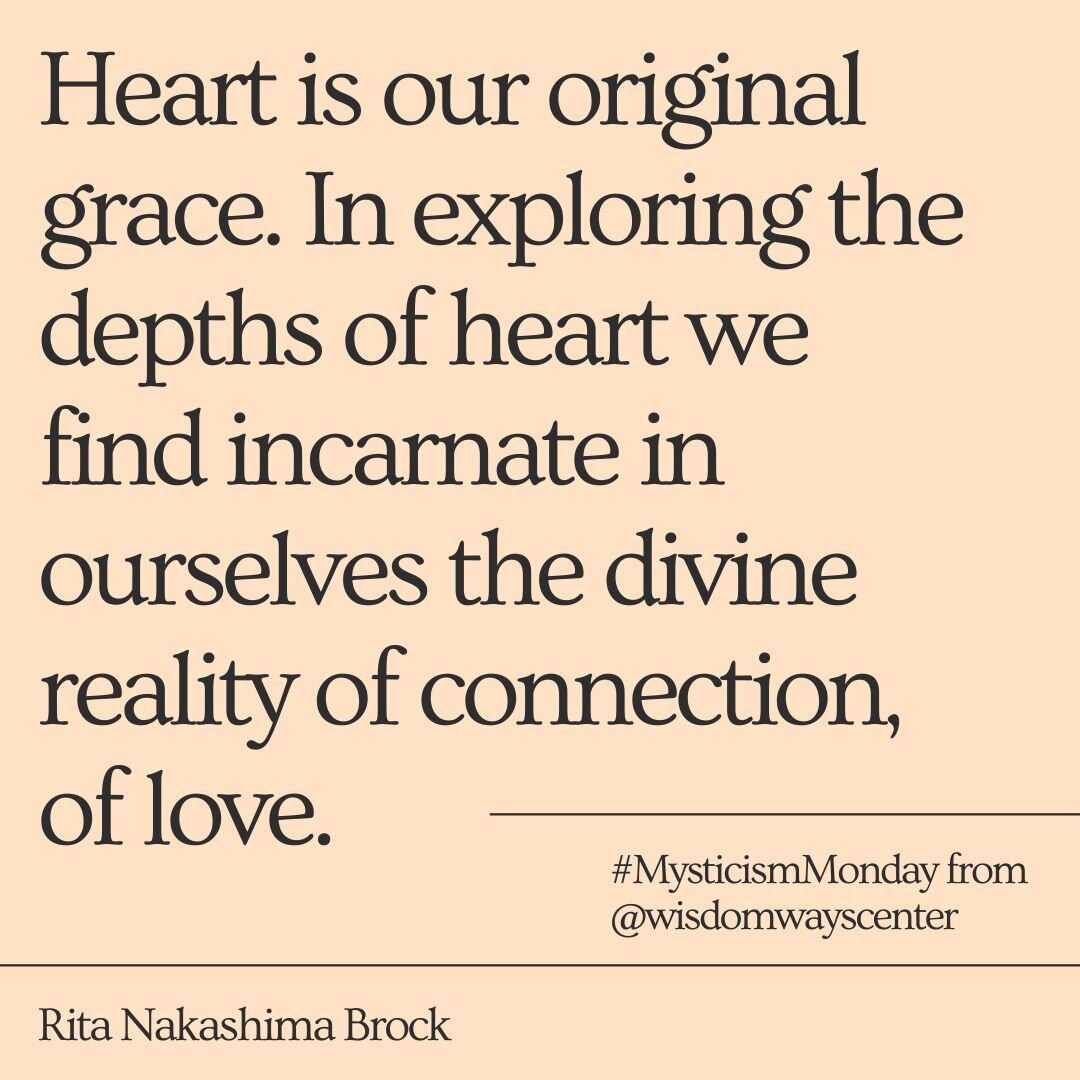 Who is your favorite theologian? One of ours is Rita Nakashima Brock. For this #MysticismMonday so close to Valentine's Day, we wanted to share some of her powerful writing on Love. In her book Journeys by Heart: A Christology of Erotic Power, Brock 