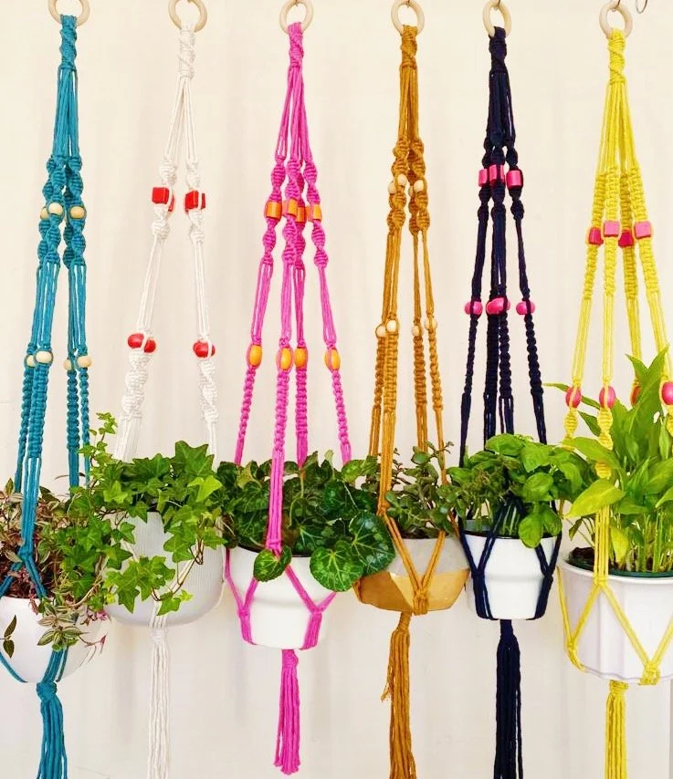 Colourful Macrame Plant Hanger