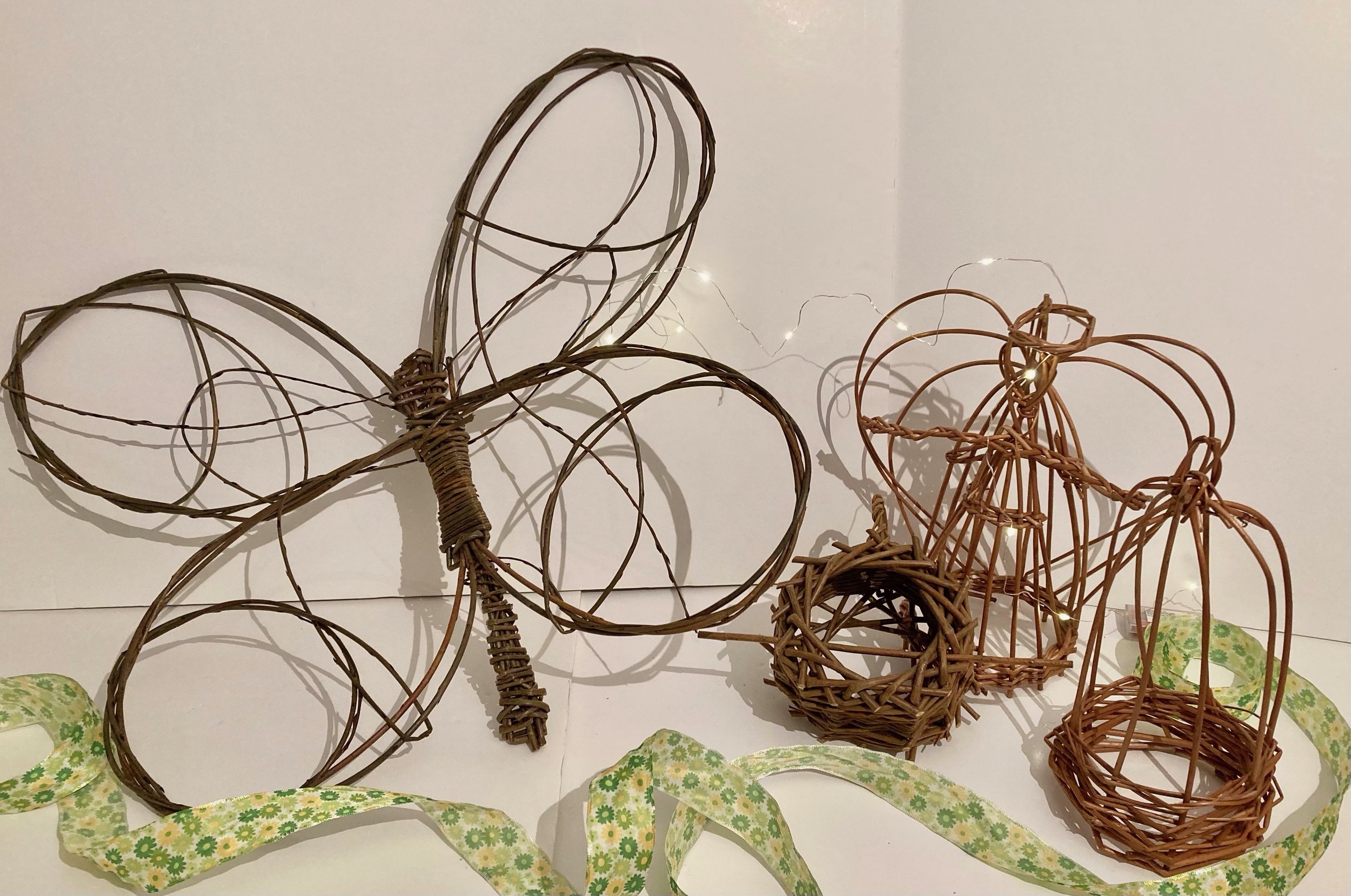 Creative Escape - Willow Butterflies, Dragonflies, Angels and Bird feeders.