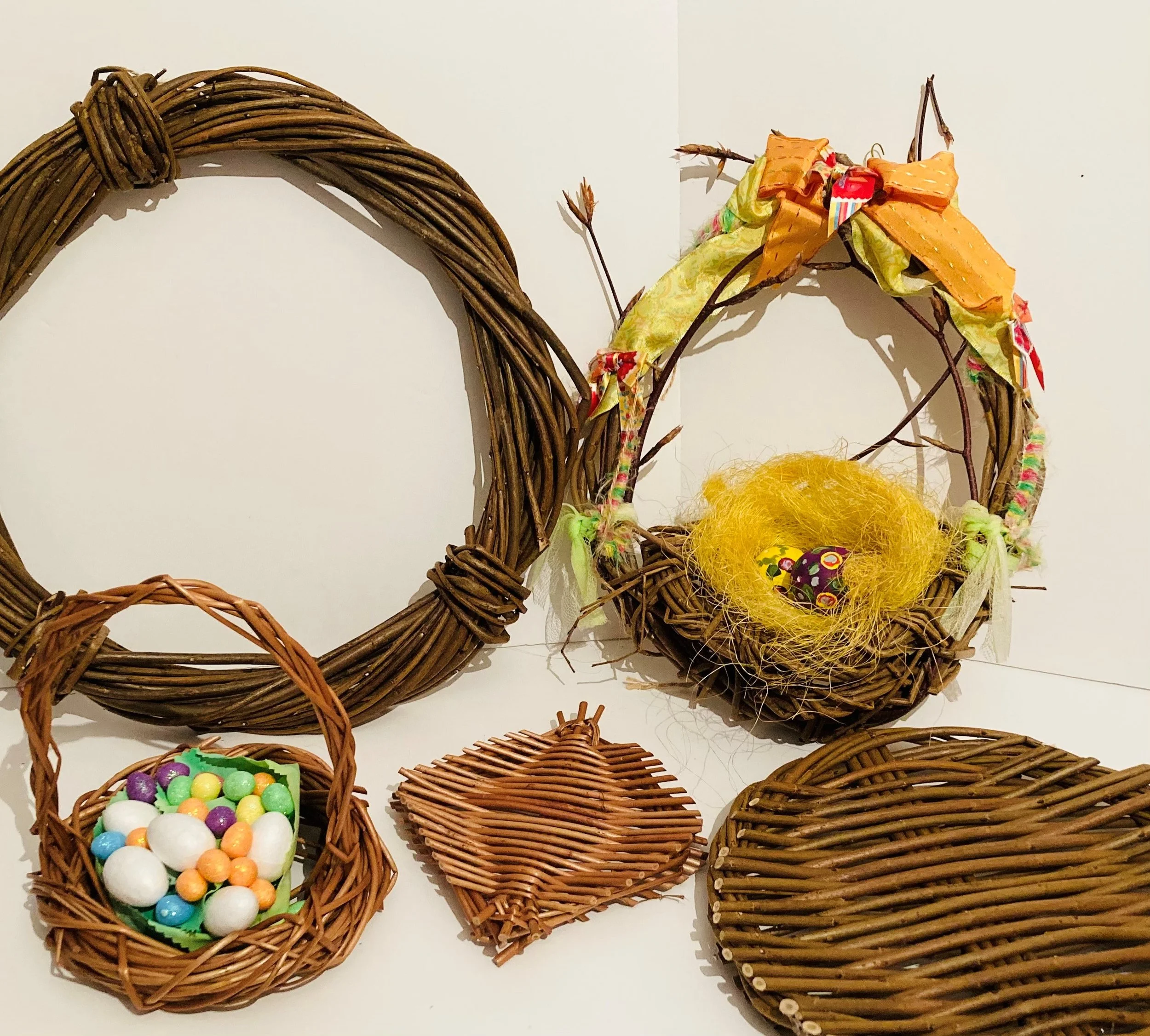 Willow Wreath, Tray or Birds Nest Basket