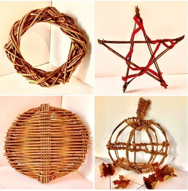 Willow Wreaths, stars, trays, pumpkins &amp; more