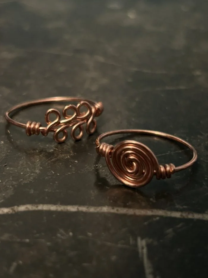 Two Decorative Saxon Rings 