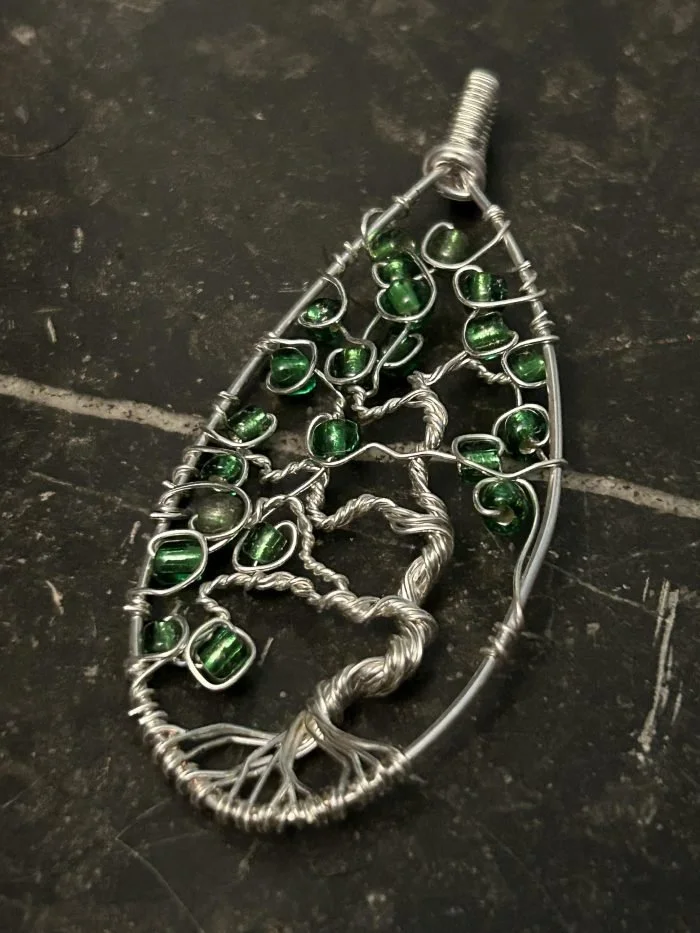 Beaded Tree of Life Pendant 