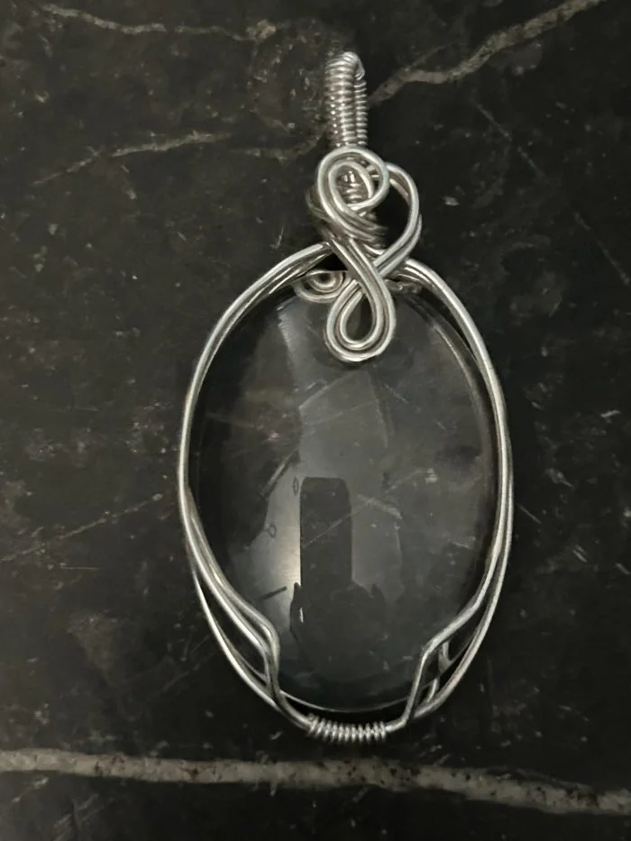 Wire Framed Glass Cabochon 
