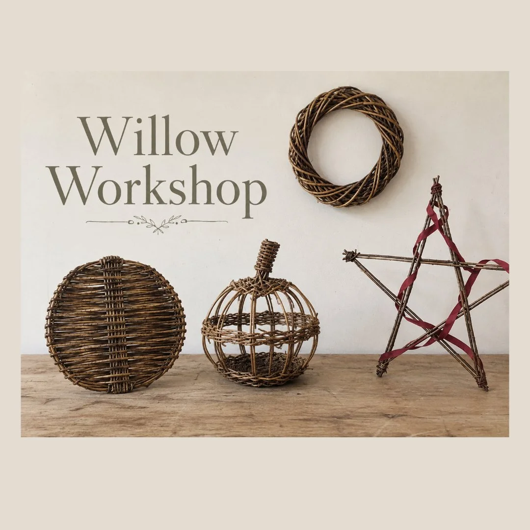 Willow Wreaths, stars, trays, pumpkins &amp; more