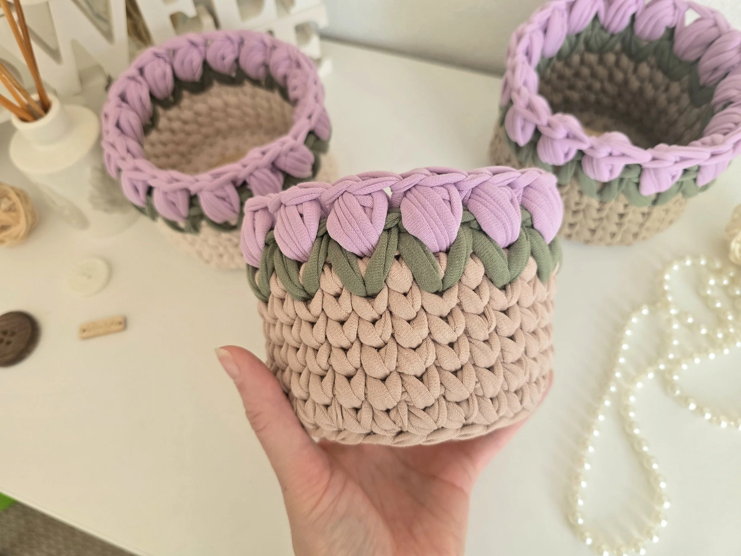 Small Crochet Basket 