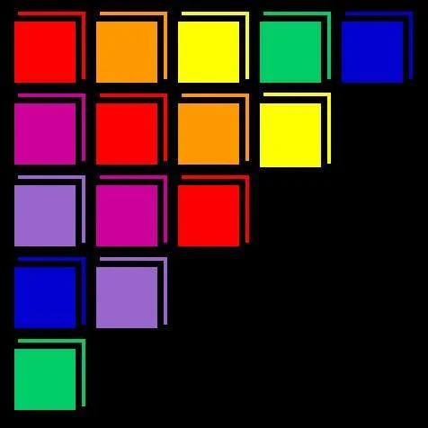 Colorful sticky notes arranged in a grid pattern on a black background.